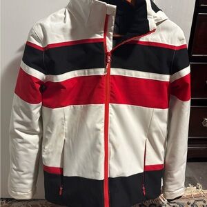 Descente Men's Red, Black, and White Ski Jacket